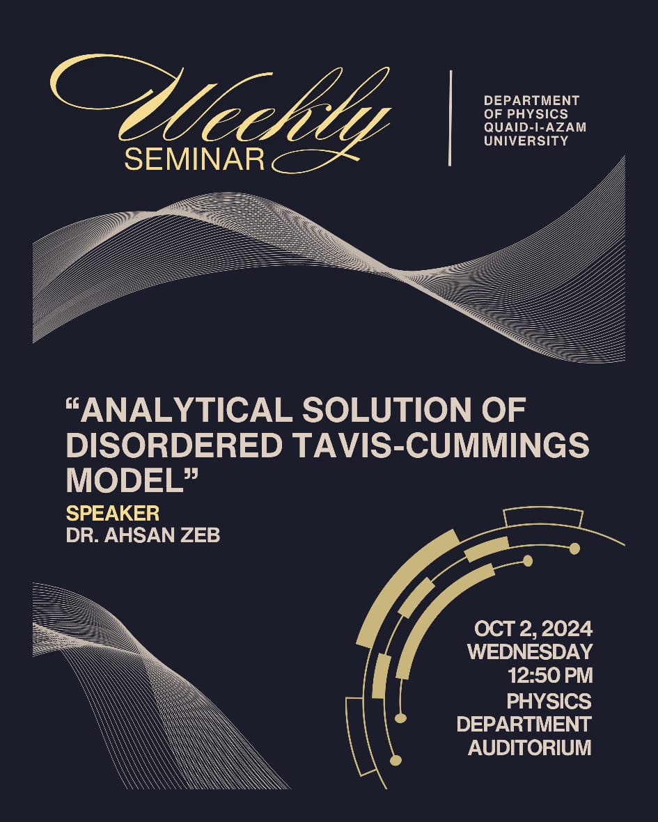 Weekly Seminar